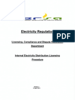 Electricity Distribution Licensing Procedure