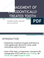 Management of Endodontically Treated Tooth