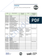 Production Schedule