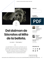 Del Daimon de Sócrates Al Mito de La Bellota. - Philos Sophia