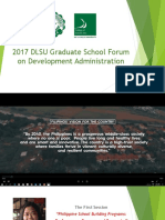 Graduate Forum On Development Administration