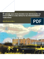 O Regime Das Invalidades e Da Revogação No Novo CPA e o Seu Impacto No Procedimento Tributário - Hugo Flores Da Silva