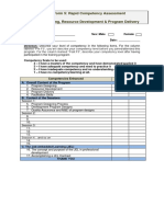 F3-M&E Form 5: Rapid Competency Assessment Program Designing, Resource Development & Program Delivery