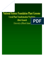 National science fundation plant genome