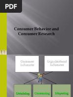 Consumer Behaviour and Consumer Research