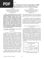 The Application of Immune Genetic Algorithm in PID Parameter Optimization For Level Control System