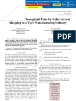 Reducing The Throughput Time by Value Stream Mapping in A Tyre Manufacturing Industry IJERTV3IS110267