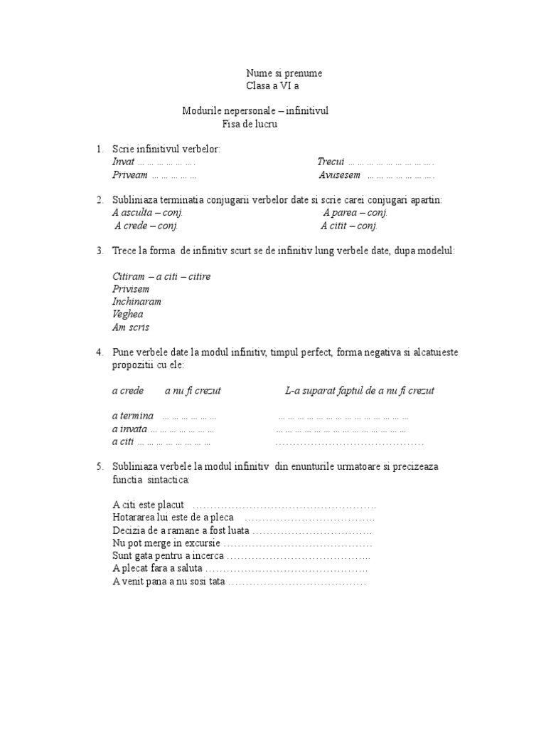 Modulinfinitivclsaviafisa | PDF