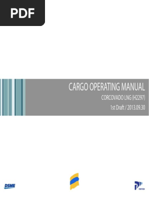 H2297 C 1st Draft 20131114 Cargo Operating Manual Pdf Liquefied Natural Gas Carburetor
