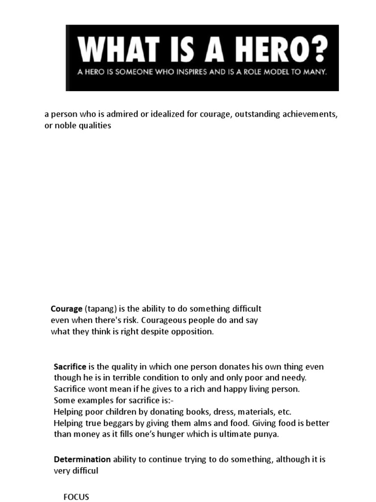 Qualities of A Hero | PDF