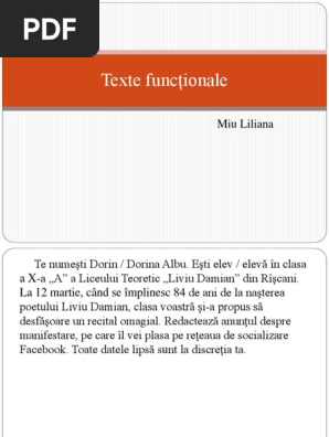 Texte Funcționale
