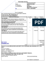 Proforma Invoice Machinery