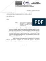 Oficio de Invitación Al Aniversario