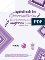 Diagnóstico de Los Observatorios de Participación Política de Las Mujeres en Los Estados de Guerrero, Oaxaca y Morelos