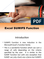 Excel SUMIFS Function