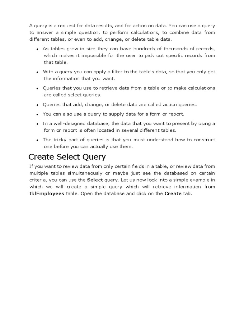 Query | PDF | Information Retrieval | Table (Database)