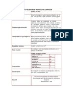 Fichas Técnicas de Productos Carnicos