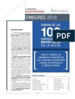 ANALICE LOS FUNDAMENTOS DE LAS 100 MAYORES EMPRESAS CHILENAS EN BOLSA