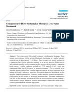 Water: Comparison of Three Systems For Biological Greywater Treatment