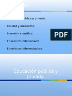 Educacion Publica y Privada