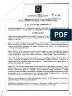 Decreto Distrital 262 de 2010
