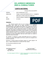 Carta Notarial Embargo