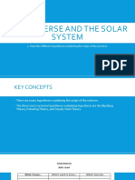 The Universe and The Solar System
