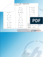 (a) Morse Code and International Code of Flag Signals