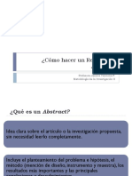 Cómo Hacer Un Resumen o Abstract