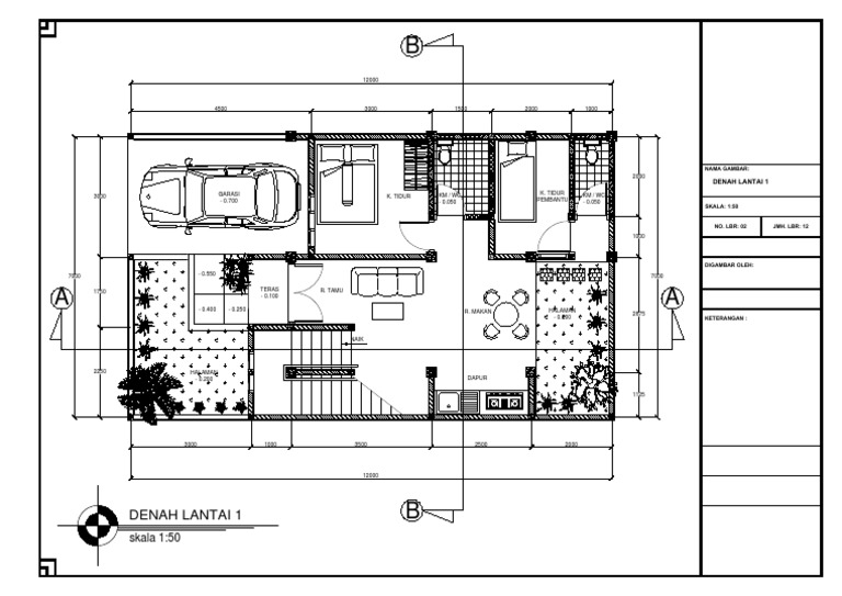 Tugas Besar Menggambar Bangunan Sipil-Layout2 | PDF