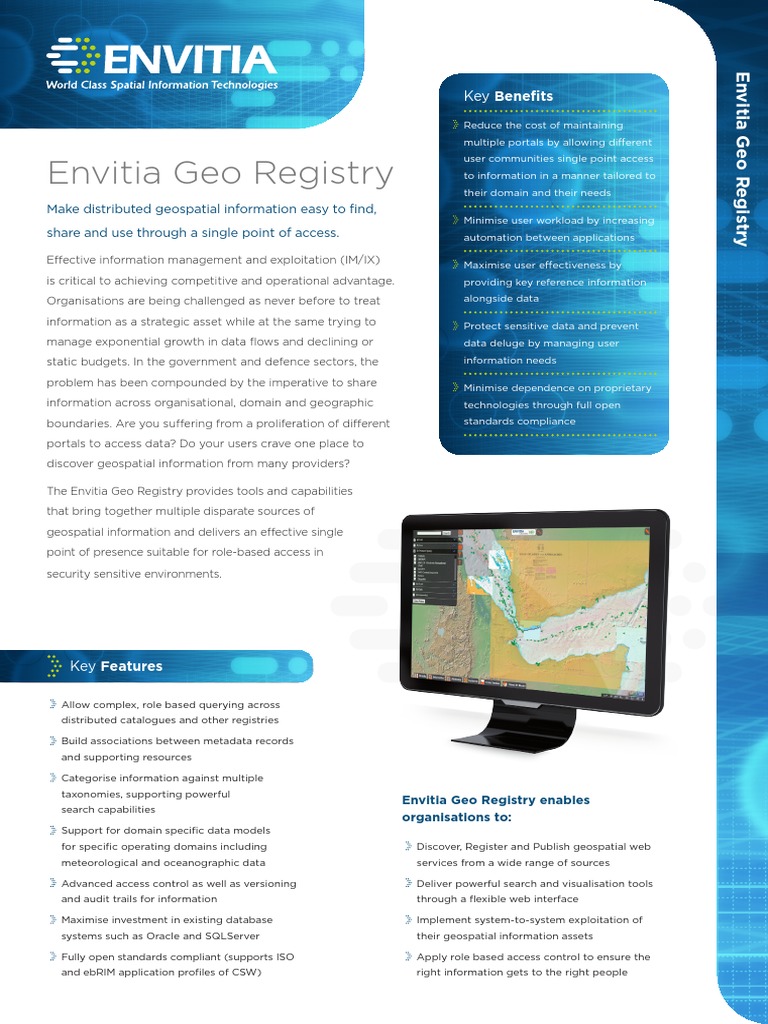 Geospatial Data Management Tool | PDF | Windows Registry | Metadata