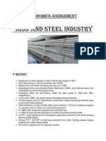 Iron and Steel Industry: Economics Assignment