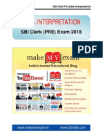 Data Interpretation: SBI Clerk (PRE) Exam 2018