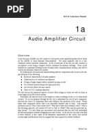 Audio Amplifier Circuit: ECE 2C Laboratory Manual