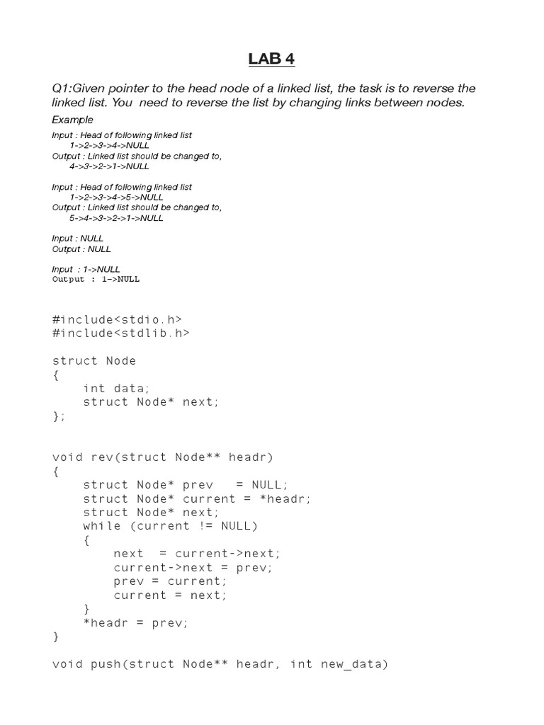 Lab 4 Sol | PDF | Computers