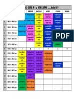 Horario 2019 - A - V Semestre