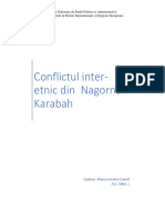 Conflictul inter-etnic din  Nagorno-Karabah