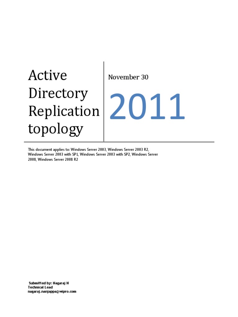 Active Directory Replication | PDF | Active Directory | Computer Network