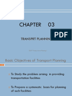 Transprt Planning: CE697 Transportation Planning I