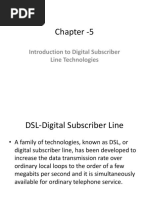 Chapter - 5: Introduction To Digital Subscriber Line Technologies