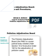 Pollution Adjudication Board: Rules and Procedures