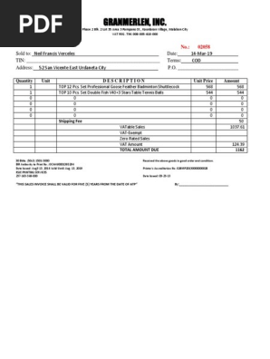 Sales Invoice