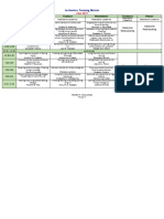 In-Service Training Matrix June 2019