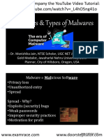 Computer Malwares YouTube Lecture Handouts