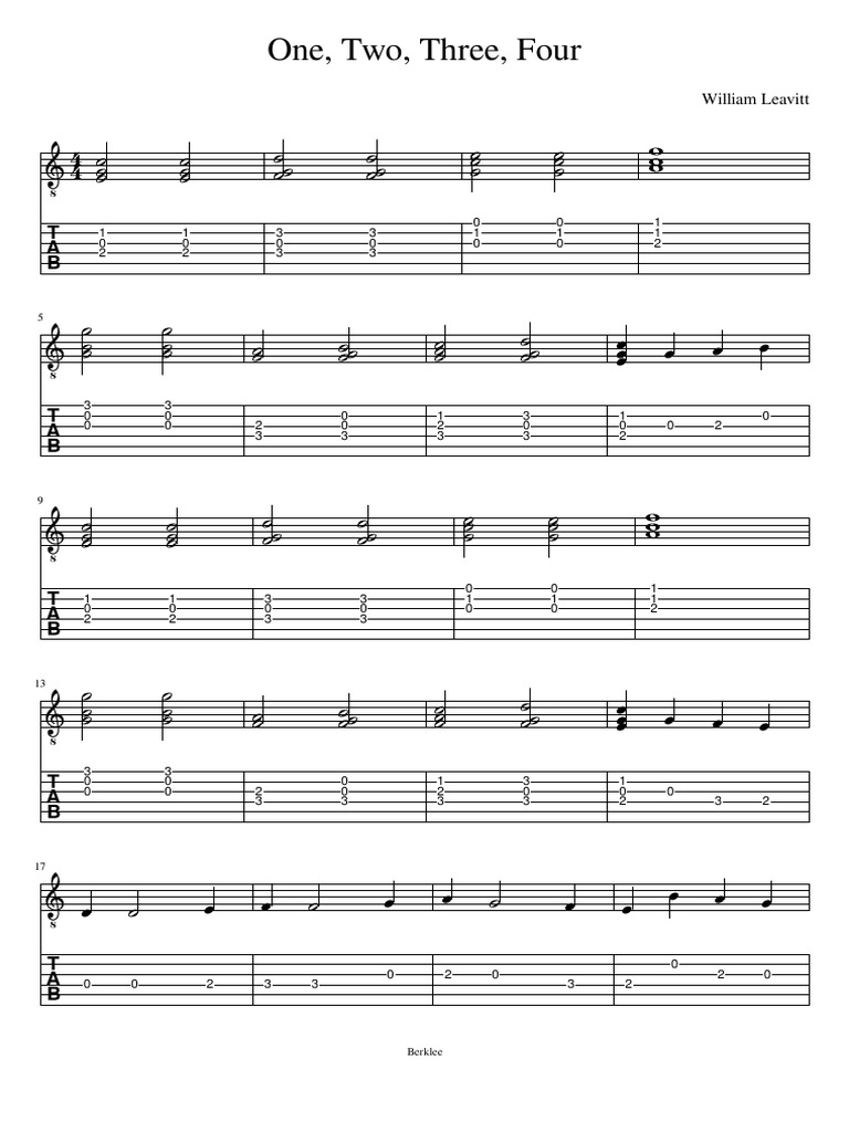One, Two, Three, Four Overview | PDF