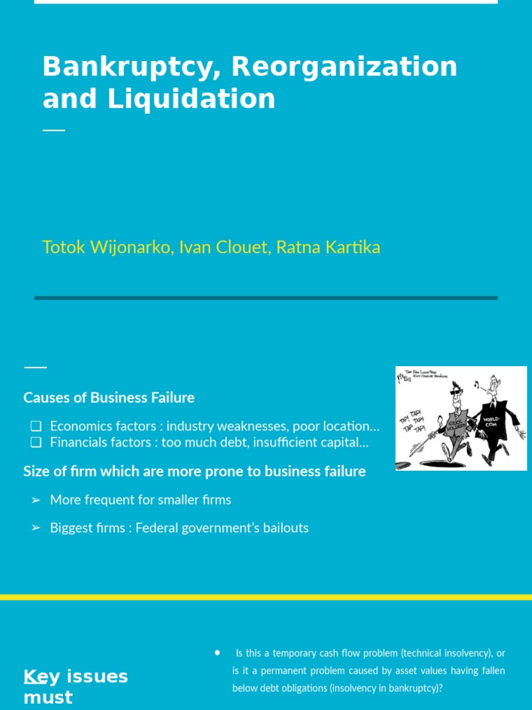 Bankruptcy Reorganization and Liquidation Guide | PDF | Bankruptcy ...