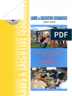 LAWS & EXECUTIVE ISSUANCES: WELFARE AND PROTECTION OF CHILDREN and DISASTER RESPONSE MANAGEMENT (1907-2010)