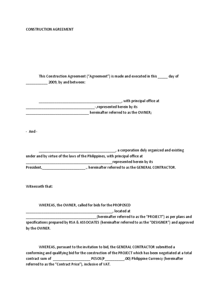 Construction Agreement Surety Bond Guarantee Free 30day Trial