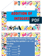 Addition of Integers