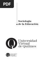 Tenti Fanfani La Educacion Como Asunto de Estado